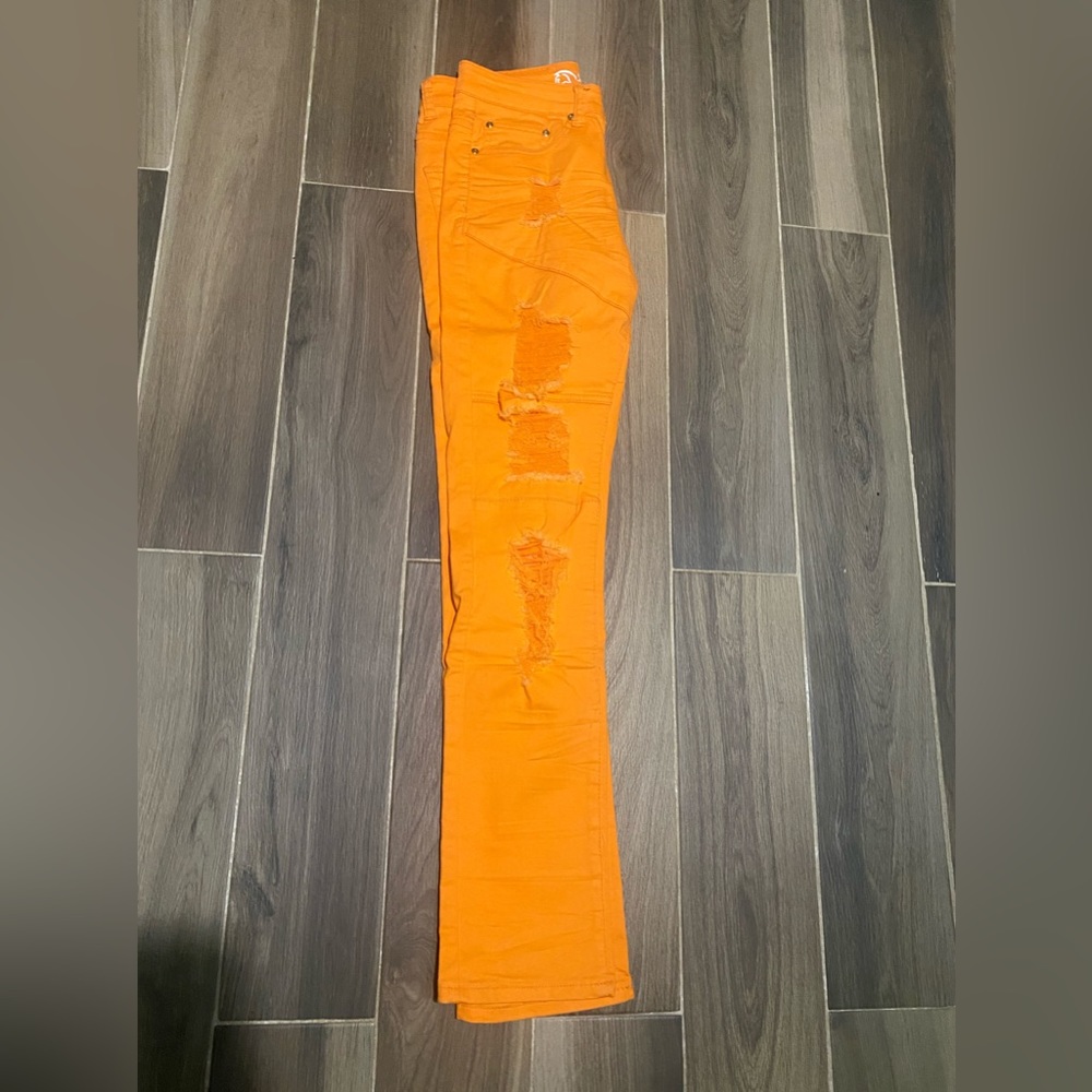 Orange jeans